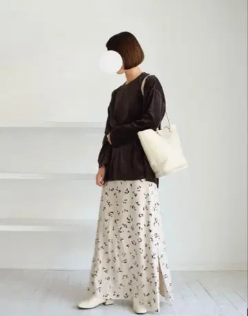 갤러리 비 올 패턴 롱 스커트