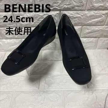 [ 미사용 ] BENEBIS 펌프스 웨지솔 24.5cm