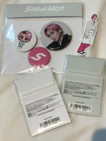 Snow Man 1st POP-UP 오리지널 굿즈 스노우맨