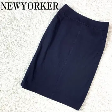 NEWYORKER 뉴요커 타이트 스커트 네이비 9 B2845