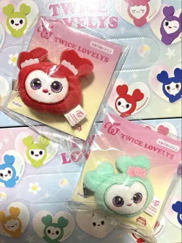 TWICE LOVELYS 봉제 인형 헤어핀 미니 첸 세트