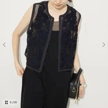 [ 새상품 ] 2025AW SLOBE IENA 레이스 베스트 블랙