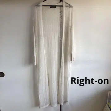 Right-on 레이스 롱 가디건 긴팔 여름옷 베이지