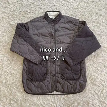 nico and - 퀼팅 나일론 자켓 면 퀼팅 베스트 파이핑