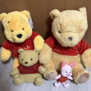 곰돌이 푸 봉제 인형 세트 4점 묶음 판매