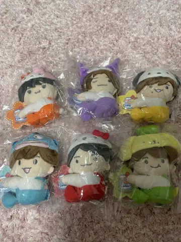[미개봉 새상품] 나니와단시 산리오 봉제 인형 6체