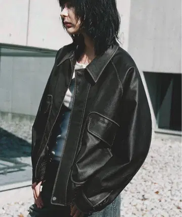 ARTIFICIAL GRAIN FLIGHT BLOUSON