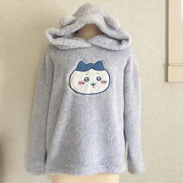 치이카와(먼작귀) GU 지유 하치와레 라이트 블루 M 후드티 긴팔