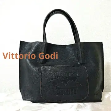 Vittorio Goudi 토트백 블랙 컷워크 펀칭