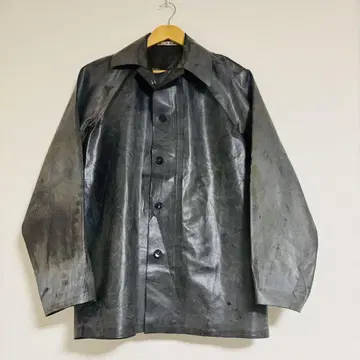 vintage 러버 자켓