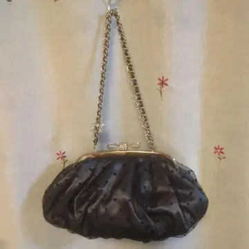블랙 새틴 파티 백