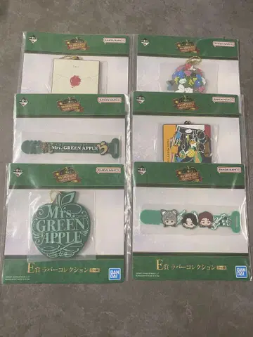 제일복권 Mrs. GREEN APPLE E상 러버 컬렉션 6종 세트