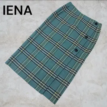 IENA 이에나 체크 스커트 리버서블 랩스커트 38 M