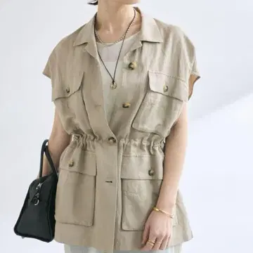리브 드와 드로스트 사파리 베스트 미사용 새상품 택 포함