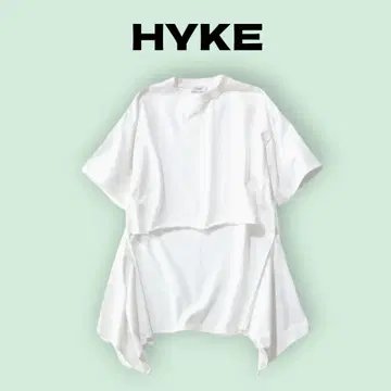 HYKE 변형 헴T셔츠