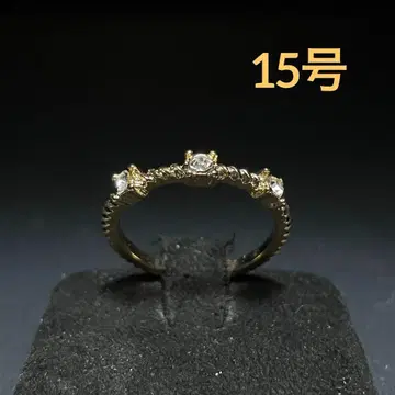 빈티지 패션 반지 골드 15호 트위스트 디자인 스톤