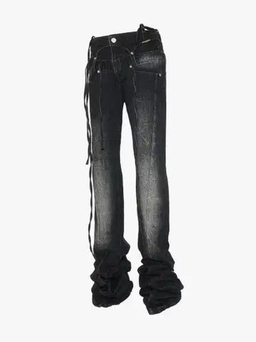 THEREDTHREAD S tethered long denim