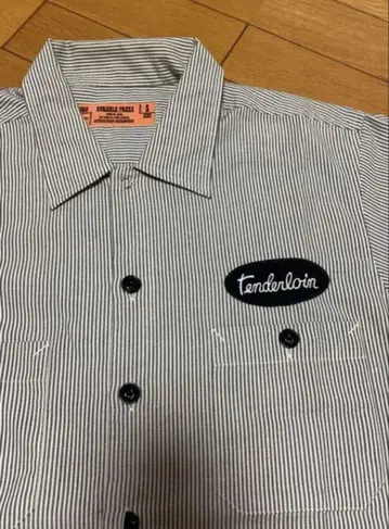 TENDERLOIN 텐더 로인 스트라이프 반팔 셔츠 S