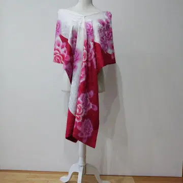 후리소데 롱 숄 안감 부착 ( 주홍색 )