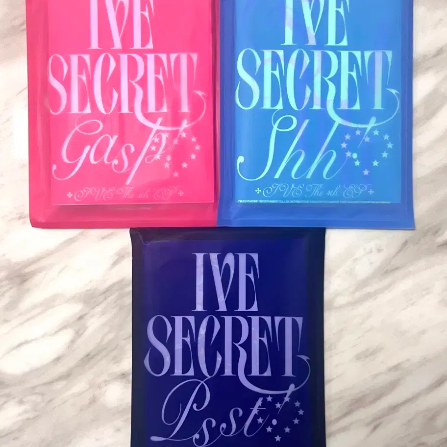 Ive Secret sealed album xoxz Shh gasp psst poca photocard