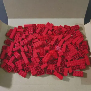LEGO 정품 기본 블록 묶음 판매 빨간색 대량 레고 블록 (380)