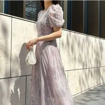 SNIDEL 스팽글 자수 드레스