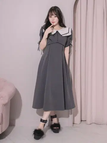 [ 즉시 발송 가능 ] pium 파이핑 컬러 롱 원피스