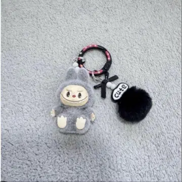 초인기 Labubu 키링 그레이 귀여운 라부부 키링