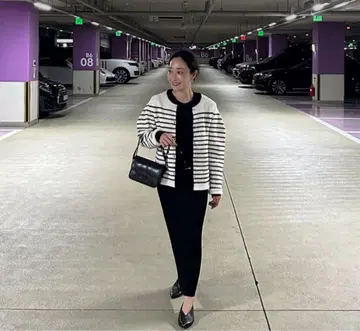 당일 발송 YONFA 보더 부클레 가디건