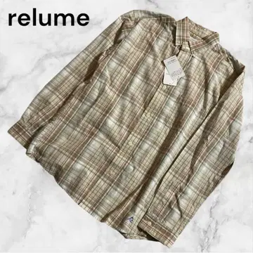 relume 체크 셔츠 미사용 새상품 L
