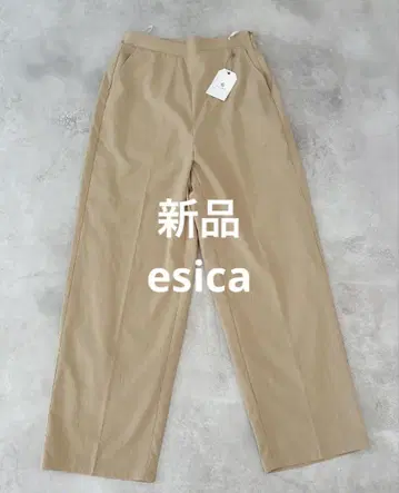 미사용 새상품 택 포함 esica 에시카 린넨 라이크 스트레이트 팬츠