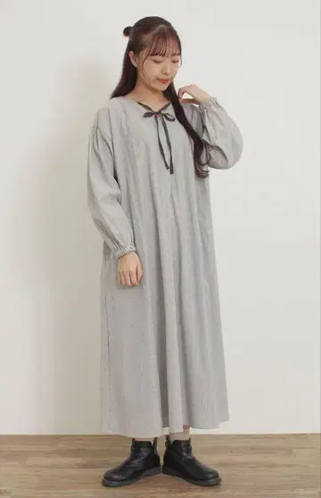 [ 사만사 모스모스 ] 리본 포함 패턴 모듬 전후 2WAY 원피스