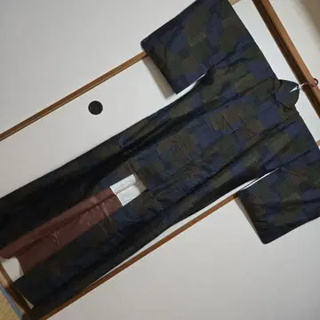 순수 실크 이중 기모노 오시마 명주 약간 통통하신 분용
