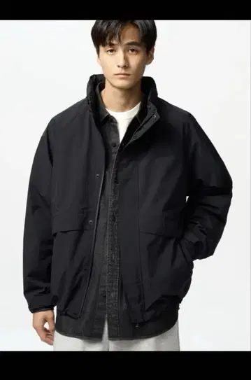 UNIQLO 윈드프루프 스탠드 블루종 S 유니클로