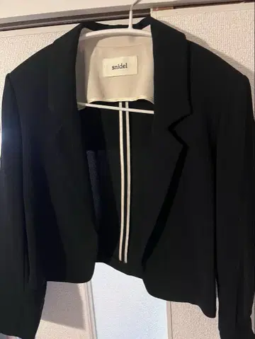 스나이델 자켓 블랙 미니 기장