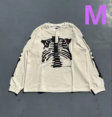 9090 Bone Henry Neck Thermal L/S Tee