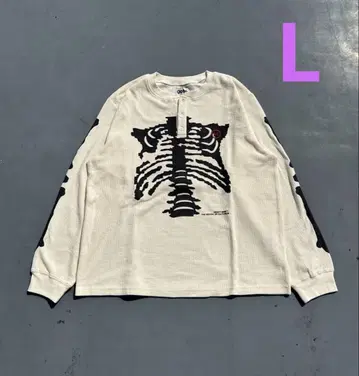 9090 Bone Henry Neck Thermal L/S Tee