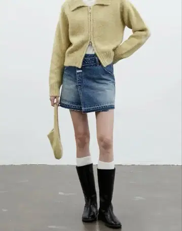 마리떼 프랑소와 저버 데님 스커트