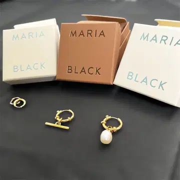 MARIA BLACK 귀걸이 귀찌 3점 세트