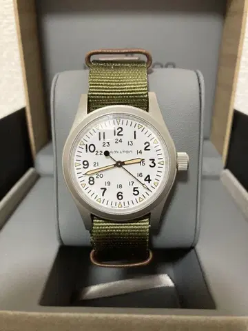 해밀턴 카키 필드 메카니컬 38mm 수동 와인딩 시계