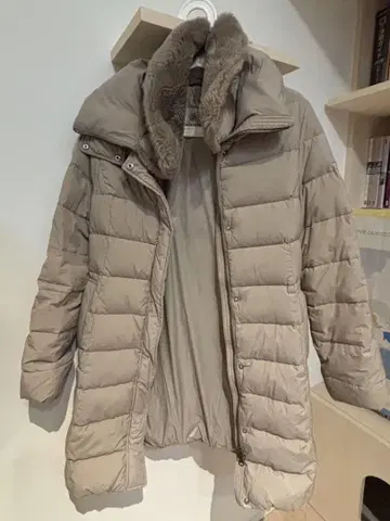 나노 유니버스 다운 코트 롱 38 베이지 여성용