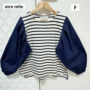 etre relie 에트르리 벌룬 슬리브 티셔츠 여성용