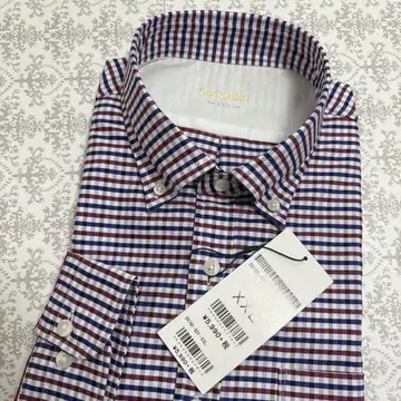 [ 새상품 택 포함 ] XXL 체크 무늬 긴팔 버튼 다운 셔츠 두클라쎄