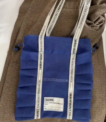 BROWN THEATRE PRODUCTS 메쉬 프릴 토트백 블루