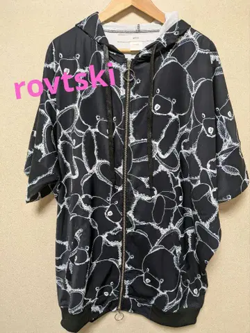 rovtski 로프트 스키 베어 반팔 후드티 free 사이즈