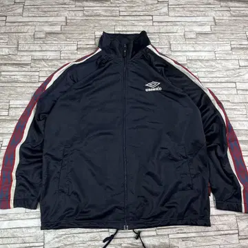 90s UMBRO 트랙 자켓 빈티지 자수 로고 네이비