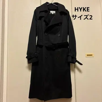 HYKE 트렌치코트 네이비 사이즈 2