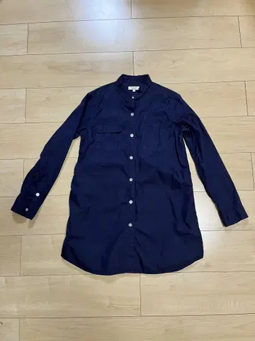 AIGLE 네이비 긴팔 셔츠