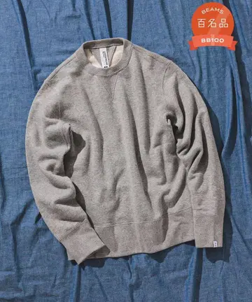 LOOPWHEELER x BEAMS PLUS/별주 애슬레틱 크루넥