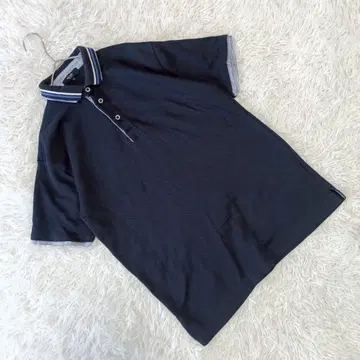 [빔즈] (M) 반팔 피케 셔츠 심플 캐주얼